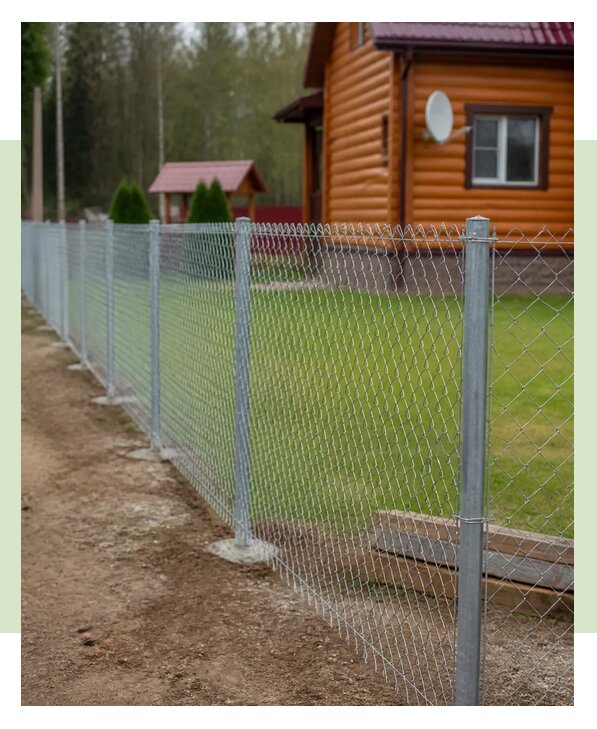 Забор из рабицы на столбах в Астрахани по цене от 1490 р. | ЗаборЭксеперт-Стр